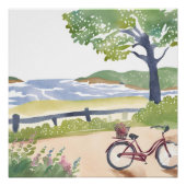 Fietstocht over het eiland | Martha's Vineyard Wat Perfect Poster (Voorkant)
