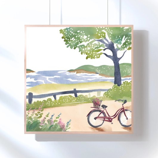 Fietstocht over het eiland | Martha's Vineyard Wat Perfect Poster