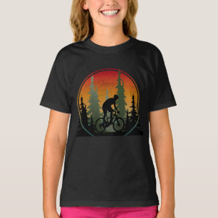 Fietstochten Bij Zonsondergang Natuur T-shirt