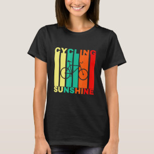Fietstochten En Zon Gelukkig Fietsen Zomer Outfit T-shirt