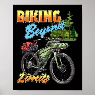 Fietstochten Zonder Grenzen Mountainbike Kamperen Poster