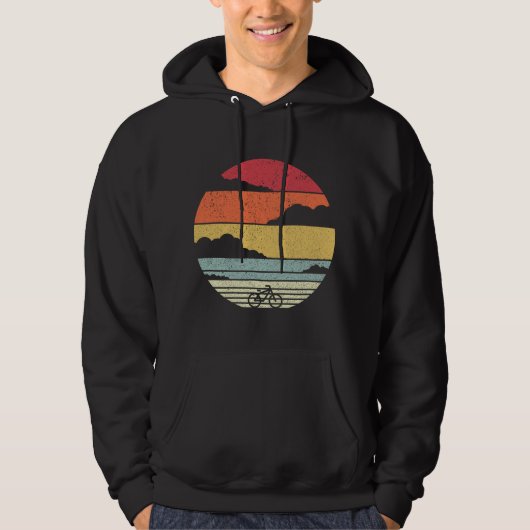 Fietstoerisme . Retro fietsen Hoodie (Voorkant)