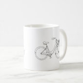 Fietstrekker op mok (Voorkant rechts)