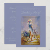 Fietsuitnodiging Kaart (Voorkant / Achterkant)