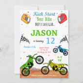 Fietsuitnodiging Kaart (Voorkant)