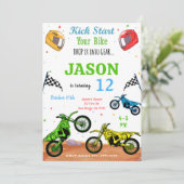 Fietsuitnodiging Kaart (Staand voorkant)