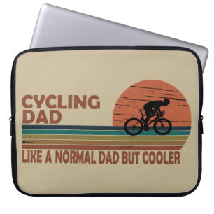 fietsvader als een normale vader, maar koeler laptop sleeve