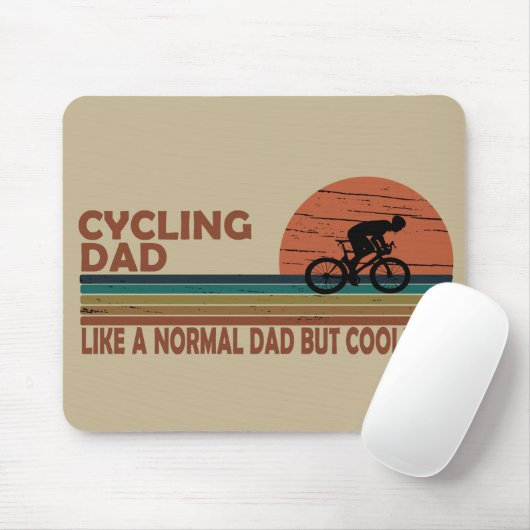 fietsvader als een normale vader, maar koeler muismat (Met muis)