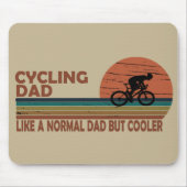 fietsvader als een normale vader, maar koeler muismat (Voorkant)