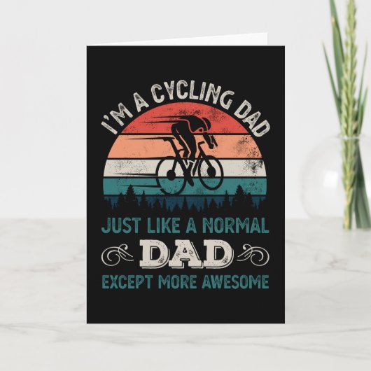 Fietsvader - Fietsdag Cyclist Fathers Day Gift Kaart (Voorkant)
