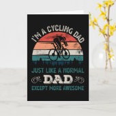 Fietsvader - Fietsdag Cyclist Fathers Day Gift Kaart (Gele Bloem)