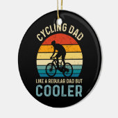 Fietsvader | Fietser | Cycoloog | avontuur Keramisch Ornament (Links)