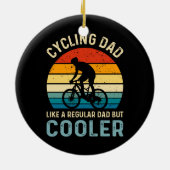 Fietsvader | Fietser | Cycoloog | avontuur Keramisch Ornament (Achterkant)