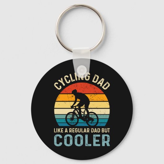 Fietsvader | Fietser | Cycoloog | avontuur Sleutelhanger (Voorkant)