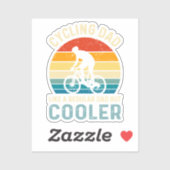 Fietsvader | Fietser | Cycoloog | avontuur Sticker (Vel)