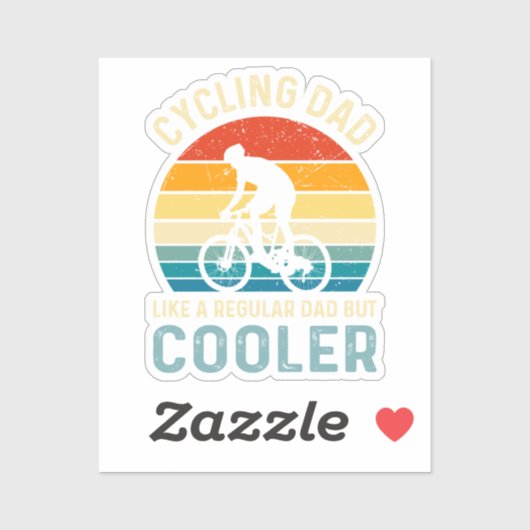 Fietsvader | Fietser | Cycoloog | avontuur Sticker (Vel)