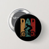 Fietsvader Fietsster Fietser Daddy Vader&# Ronde Button 5,7 Cm (Voorkant /achterkant)