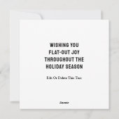 Fietsvakantie Fietser Kerst Kaarten (Achterkant)