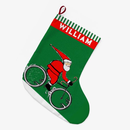 fietsvakantie grote kerstsok (Voorkant (Hangend))