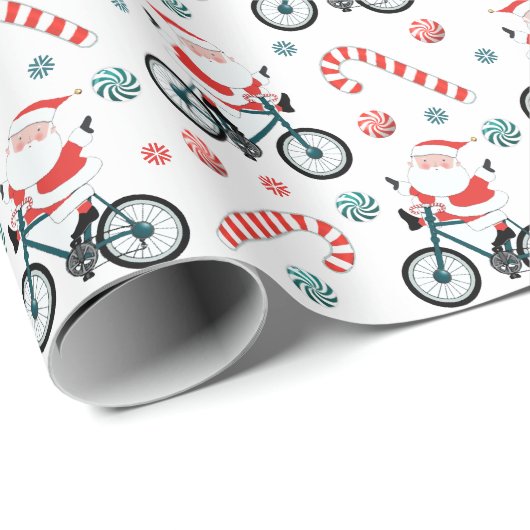 Fietsvakantie Kerst Inpakpapier (Rol Hoek)