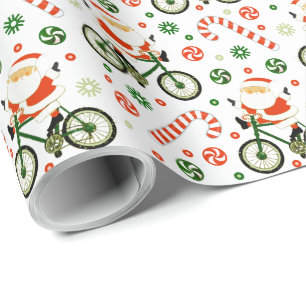 Fietsvakantie Kerst Inpakpapier