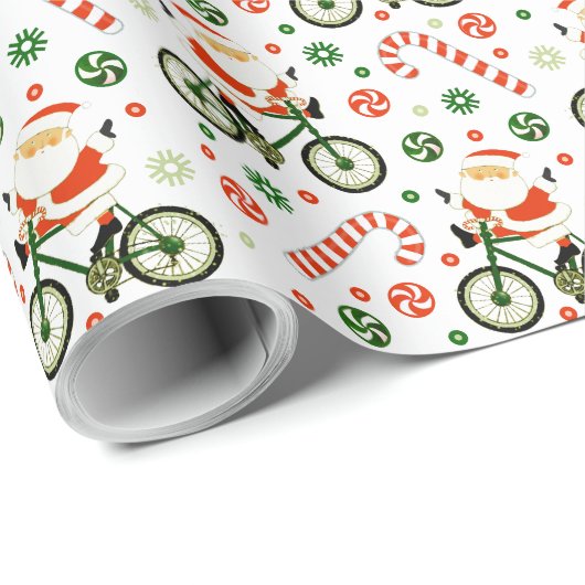Fietsvakantie Kerst Inpakpapier (Rol Hoek)