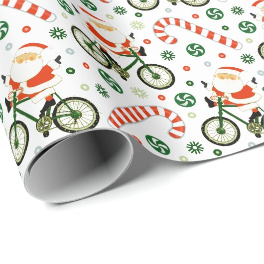 Fietsvakantie Kerst Inpakpapier (Rol Hoek)