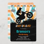 Fietsverjaardagsuitnodiging Kaart (Voorkant / Achterkant)