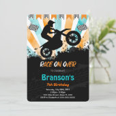 Fietsverjaardagsuitnodiging Kaart (Staand voorkant)