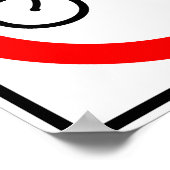 Fietsverkeer Verboden snelwegteken Poster (Hoek)