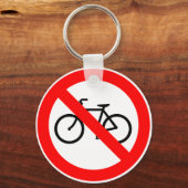Fietsverkeer Verboden snelwegteken Sleutelhanger (Voorkant)