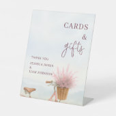 fietsverlovingsfeest Kaarten Geschenken Teken Reclamebord Met Voetstuk (Voorkant)