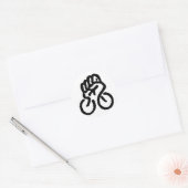 Fietsvermogen! Ronde Sticker (Envelop)