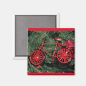 Fietsversiering op een kerstboom magneet (Voorkant / Achterkant)