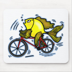 Fietsvis (Bike) Muismat