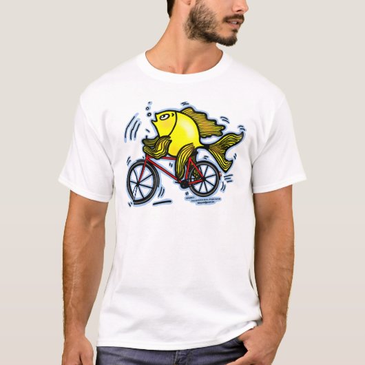 Fietsvis (Bike) T-shirt (Voorkant)