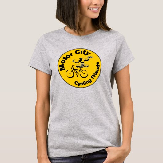 Fietsvriendjes in de motorstad t-shirt (Voorkant)