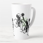 Fietswedstrijd Kunst Latte Mok (Rechterhoek)