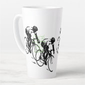 Fietswedstrijd Kunst Latte Mok (Linkerhoek)
