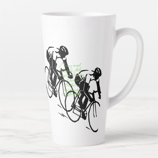 Fietswedstrijd Kunst Latte Mok (Rechts)