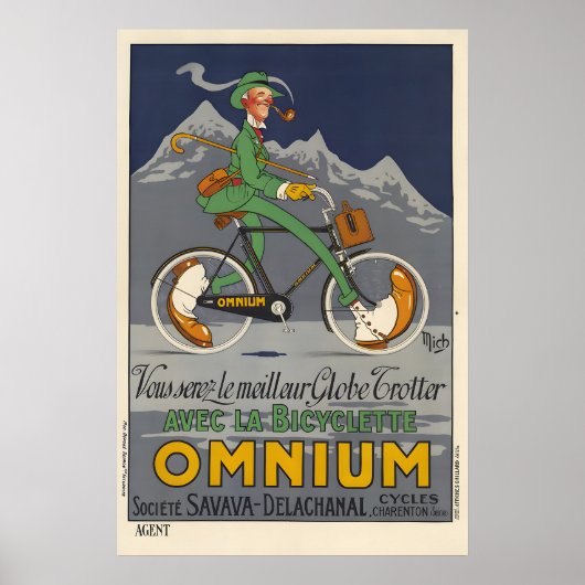 Fietswedstrijd Omnium - Mich Poster (Voorkant)