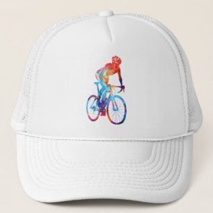 Fietsweg Wielerwaterverfschilderij Trucker Pet
