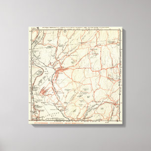 Fietswegen in New York en Conneticut 11 Canvas Afdruk