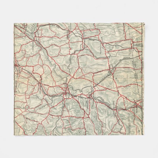 Fietswegen in New York en Conneticut 12 Fleece Deken (Voorkant (Horizontaal))