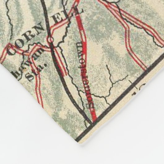 Fietswegen in New York en Conneticut 12 Fleece Deken (Hoek)