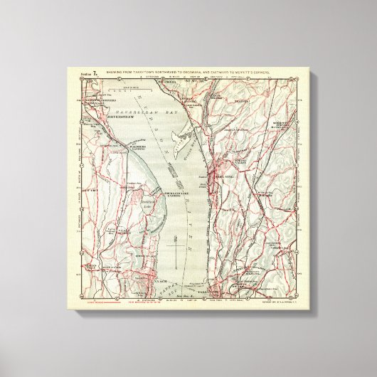 Fietswegen in New York en Conneticut 3 Canvas Afdruk (Voorkant)