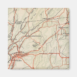 Fietswegen in New York en Conneticut 5 Magneet