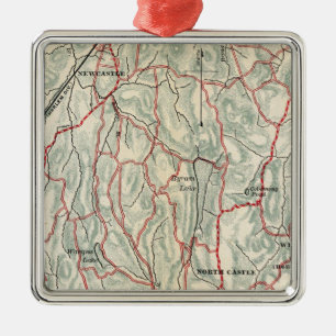 Fietswegen in New York en Conneticut Metalen Ornament