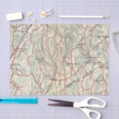 Fietswegen in New York en Conneticut Tissuepapier (Craft)