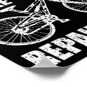 Fietswerkplaats Funny Vader Mountainbiken Fietsen Poster (Hoek)